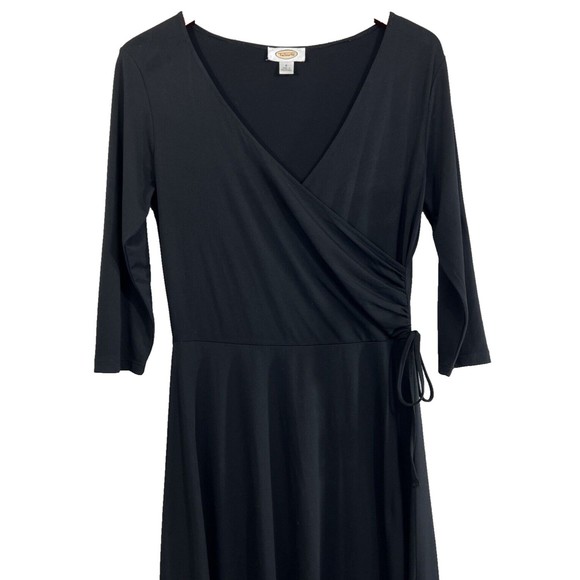 Talbots LBD Women's Faux Wrap 3/4 Sleeve Stretch Career Classic Size 6 - Picture 2 of 13